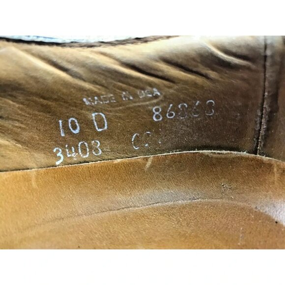 Allen Edmonds Mens Black Leather Lace Up Wingtip Brogue Dress Shoes Size US 10 D - Picture 9 of 9